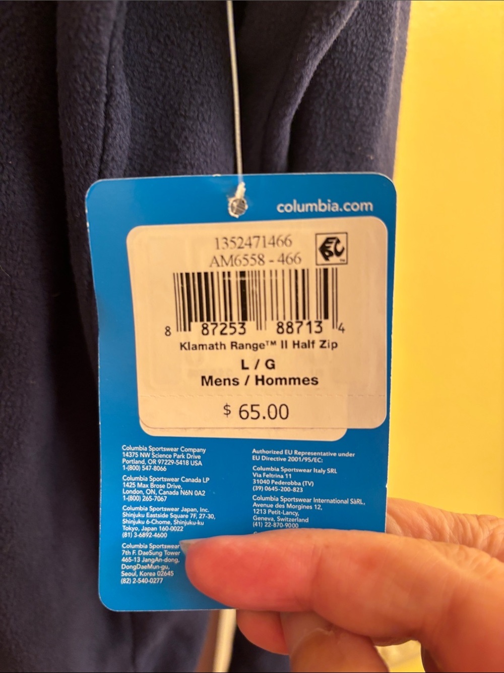 NWT Columbia Klamath Range 1/4 Zip Fleece - Picture 6 of 6